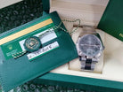 Rolex Datejust II 41 Slate Green Roman 126334-0022 Oyster Band 18k Gold Fluted