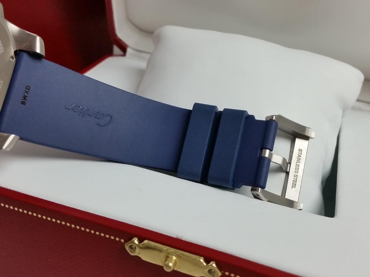 BRAND NEW Calibre de Cartier Diver WSCA0011 3729 BLUE Ceramic Rubber 300M Box/Papers