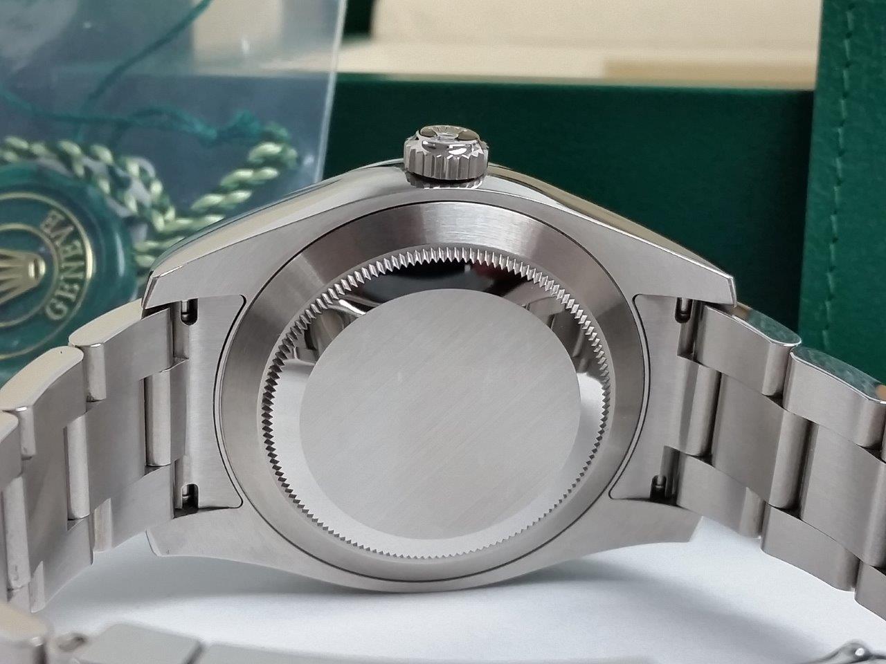 New 40mm Rolex Air-King Black/Green/Yellow 116900 Full Set Box/Papers