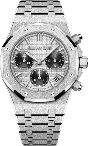 Audemars Piguet Royal Oak 41mm Chronograph Frosted White Gold Grey Dial - 26240BC.GG.1324BC.01