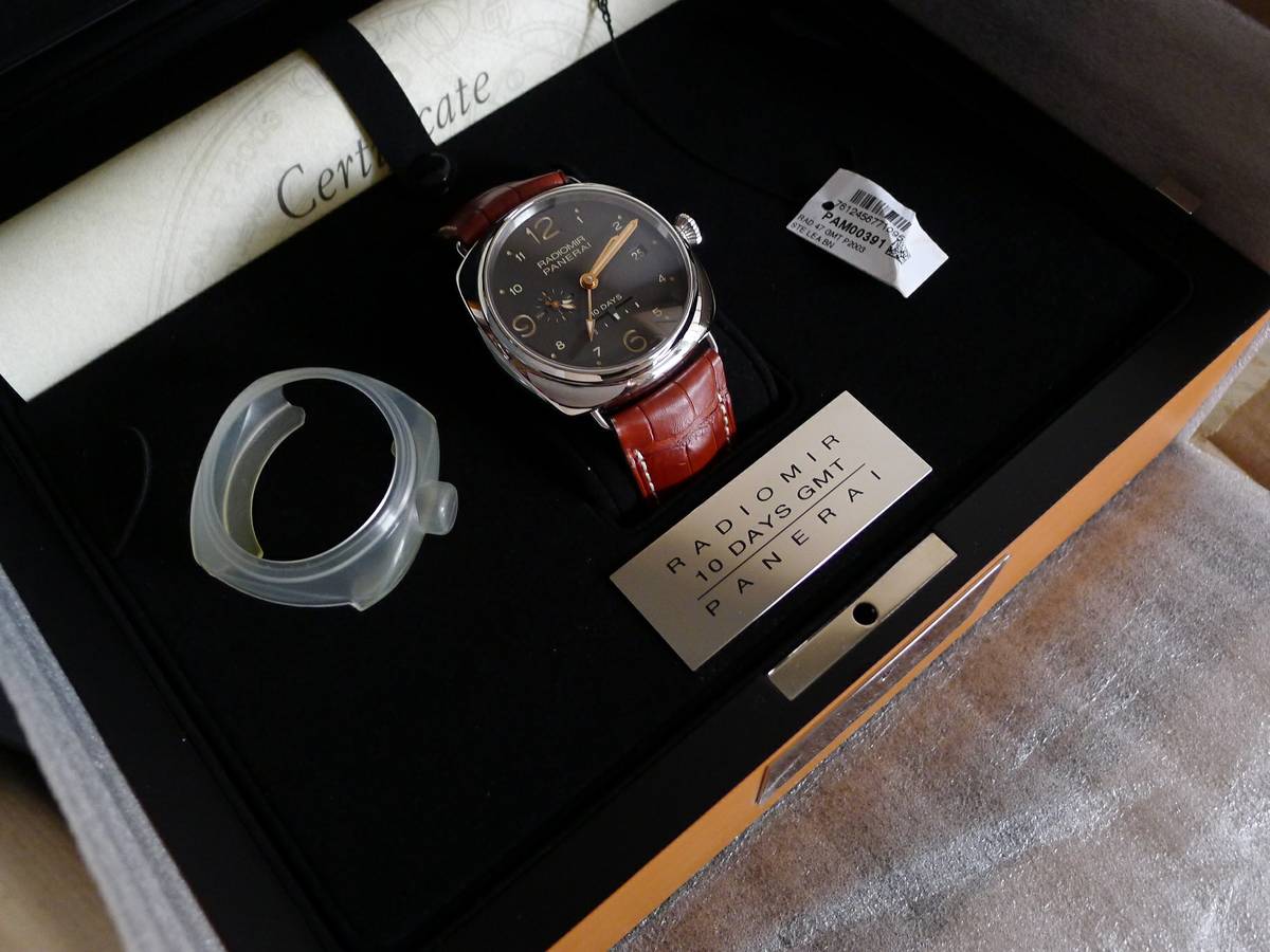 Panerai Radiomir pam 391 gmt 10 days am pm 47mm