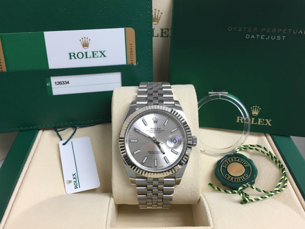Rolex Datejust 41 II 126334 Jubilee 18k White gold Bezel