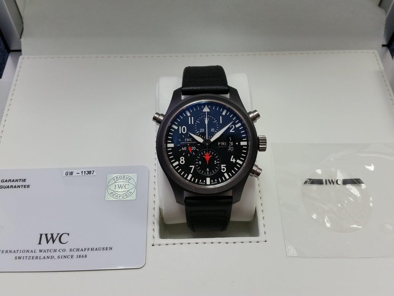 IWC Top Gun Double Chronograph Split Second Black 379901