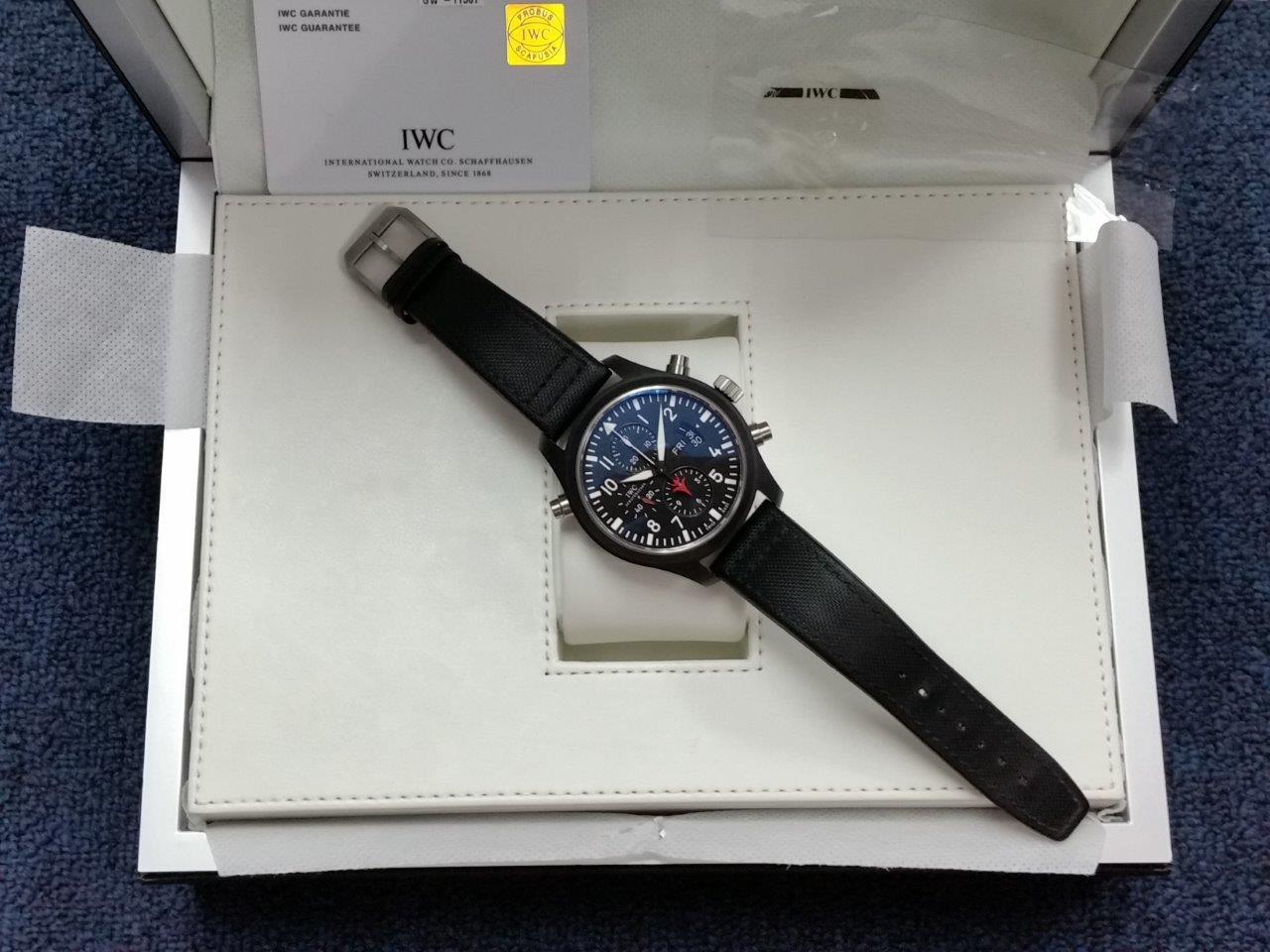 IWC Top Gun Double Chronograph Split Second Black 379901