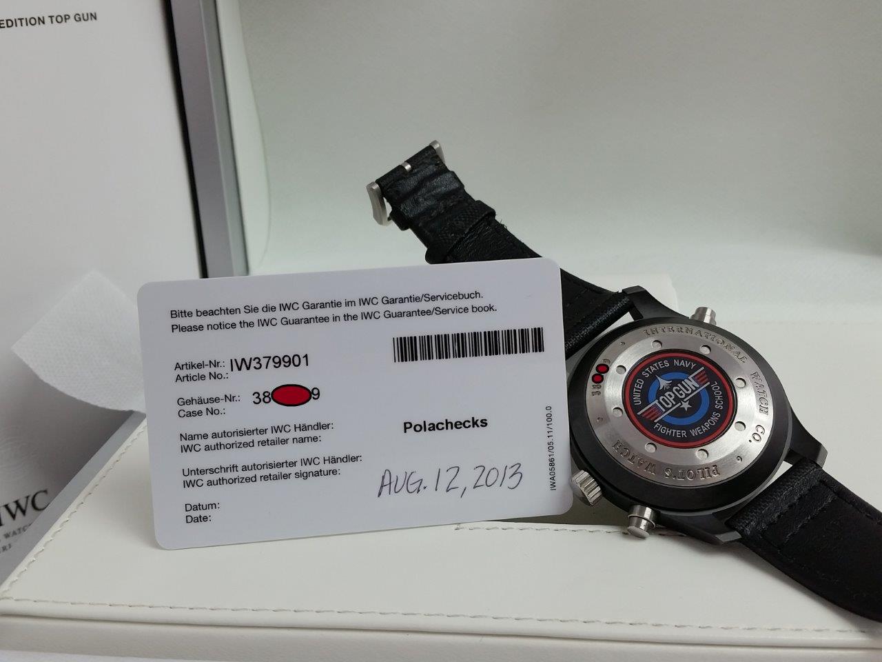 IWC Top Gun Double Chronograph Split Second Black 379901