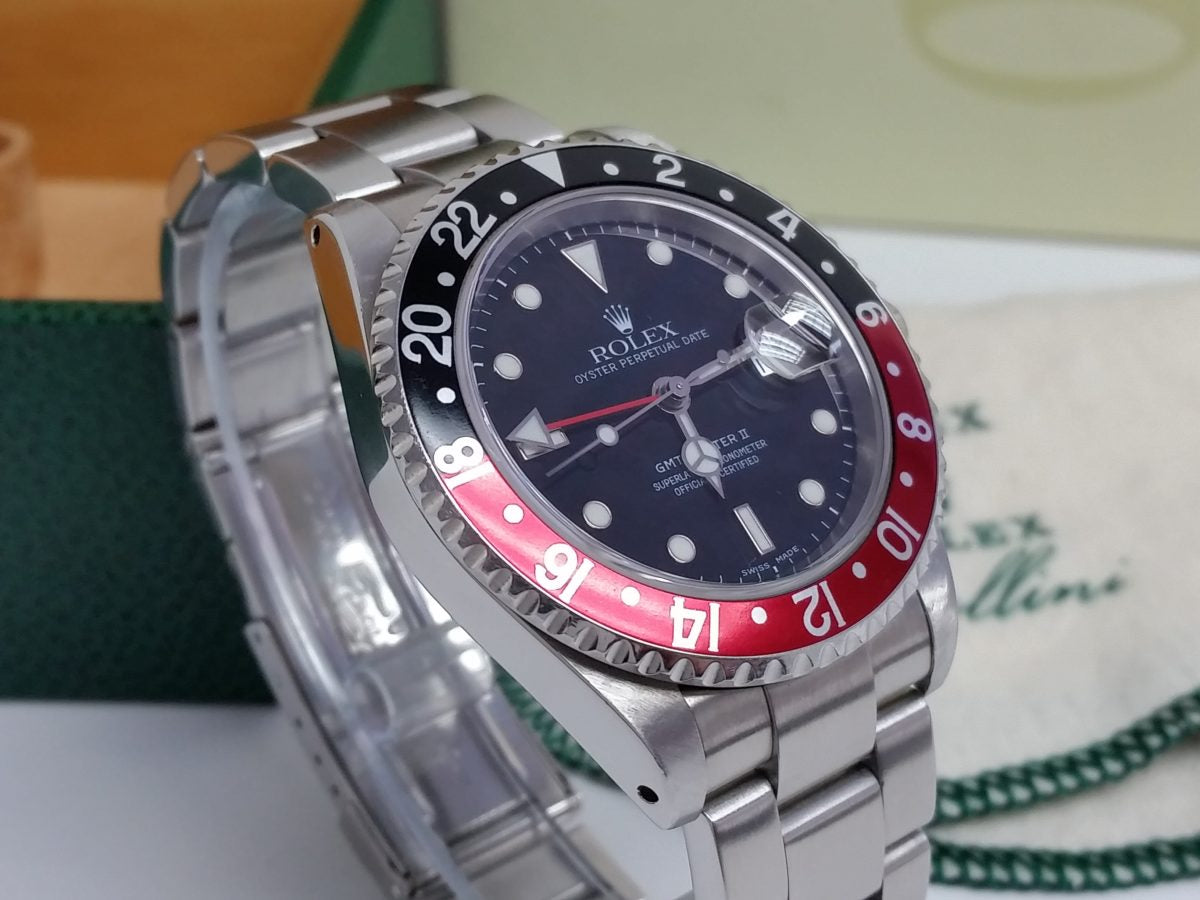 Rolex GMT Pepsi Coke Faded Fat Font Serif 16710 P Master II