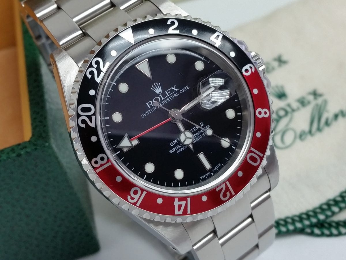 Rolex GMT Pepsi Coke Faded Fat Font Serif 16710 P Master II