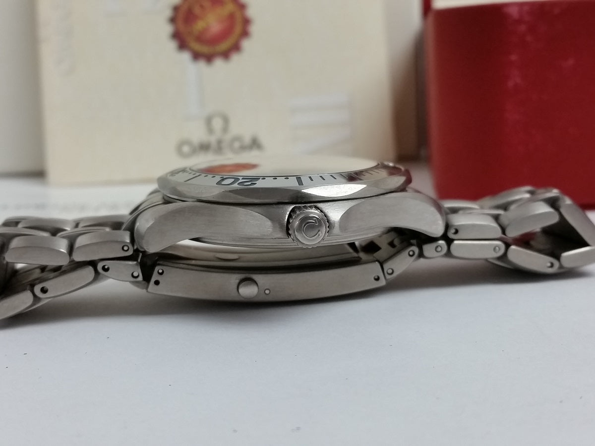 Omega Seamaster electric blue automatic 2231.80