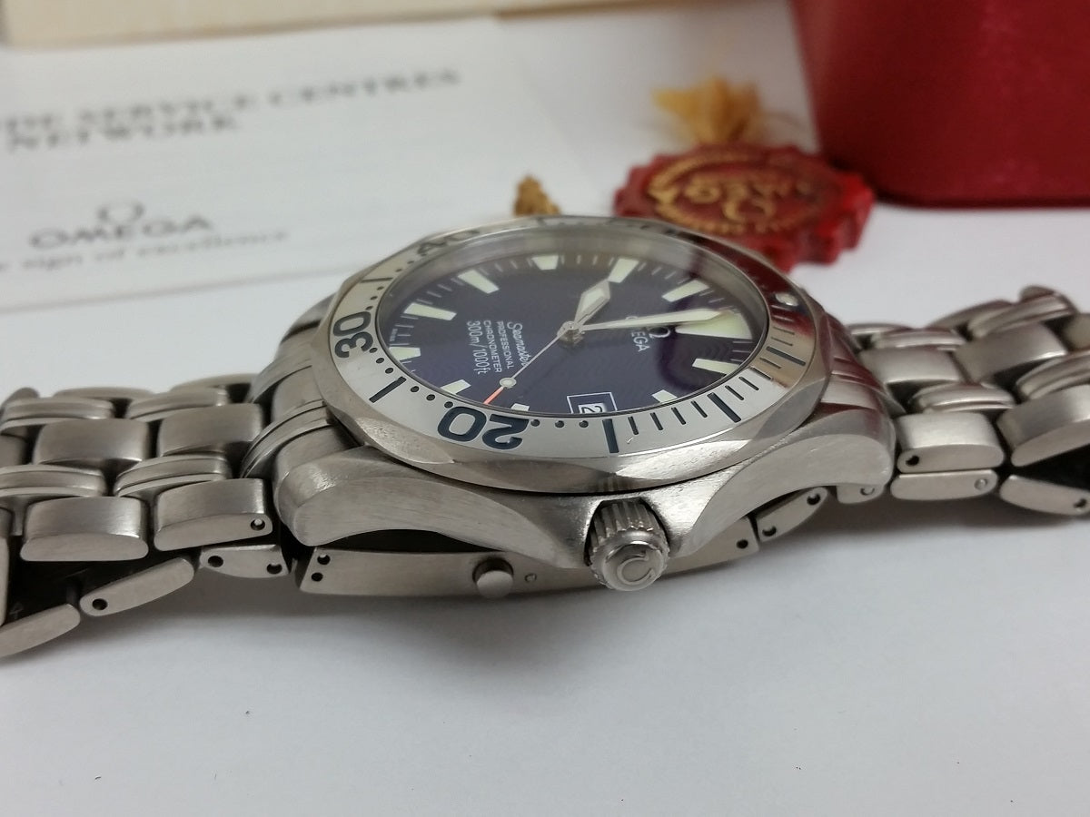 Omega Seamaster electric blue automatic 2231.80