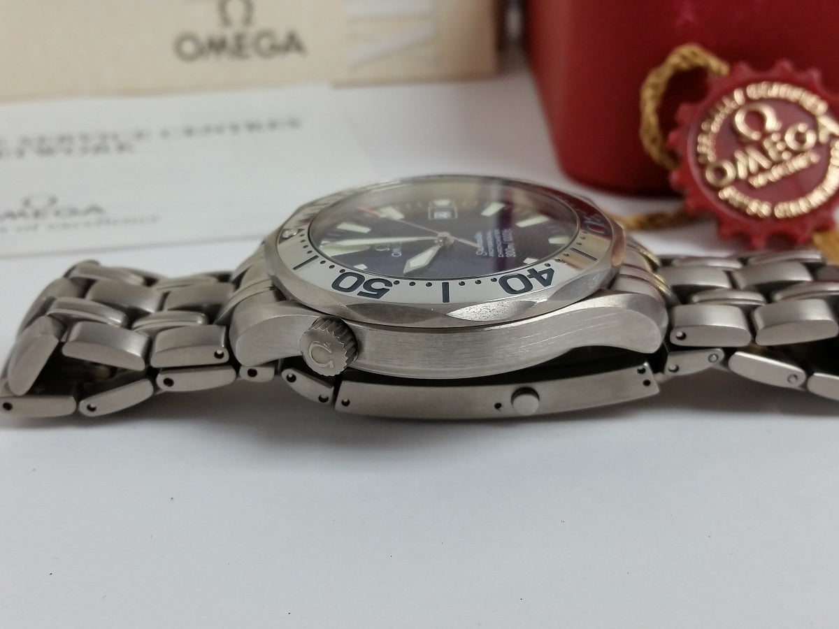 Omega Seamaster electric blue automatic 2231.80