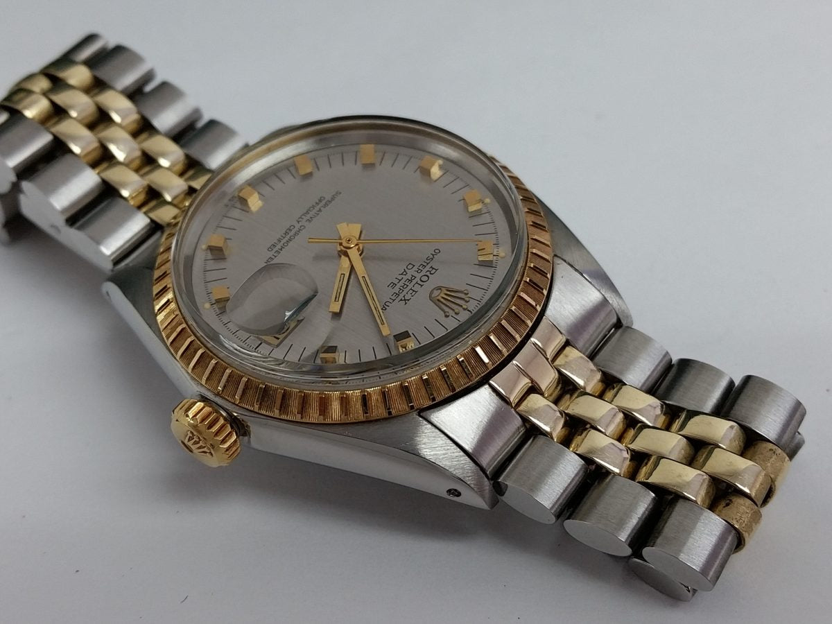 Rolex 1505 Jubilee Vintage 1968 two tone raised stick
