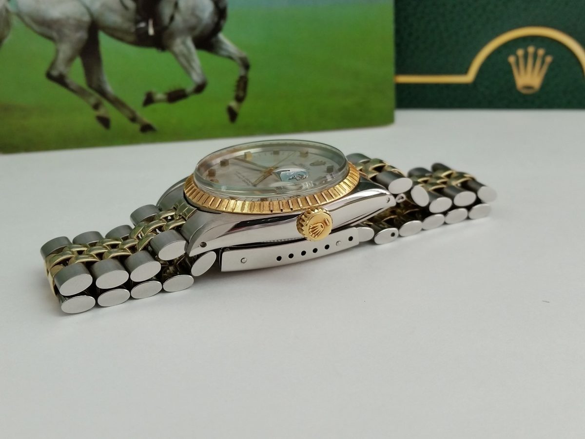 Rolex 1505 Jubilee Vintage 1968 two tone raised stick