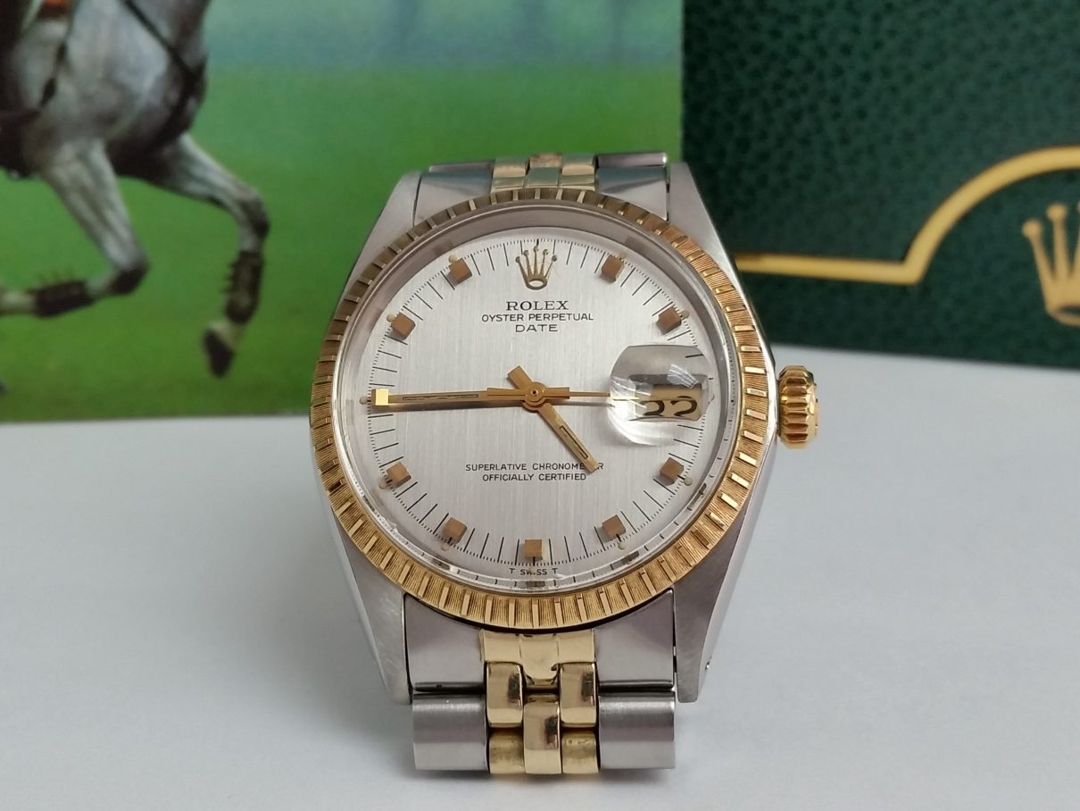Rolex 1505 Jubilee Vintage 1968 two tone raised stick