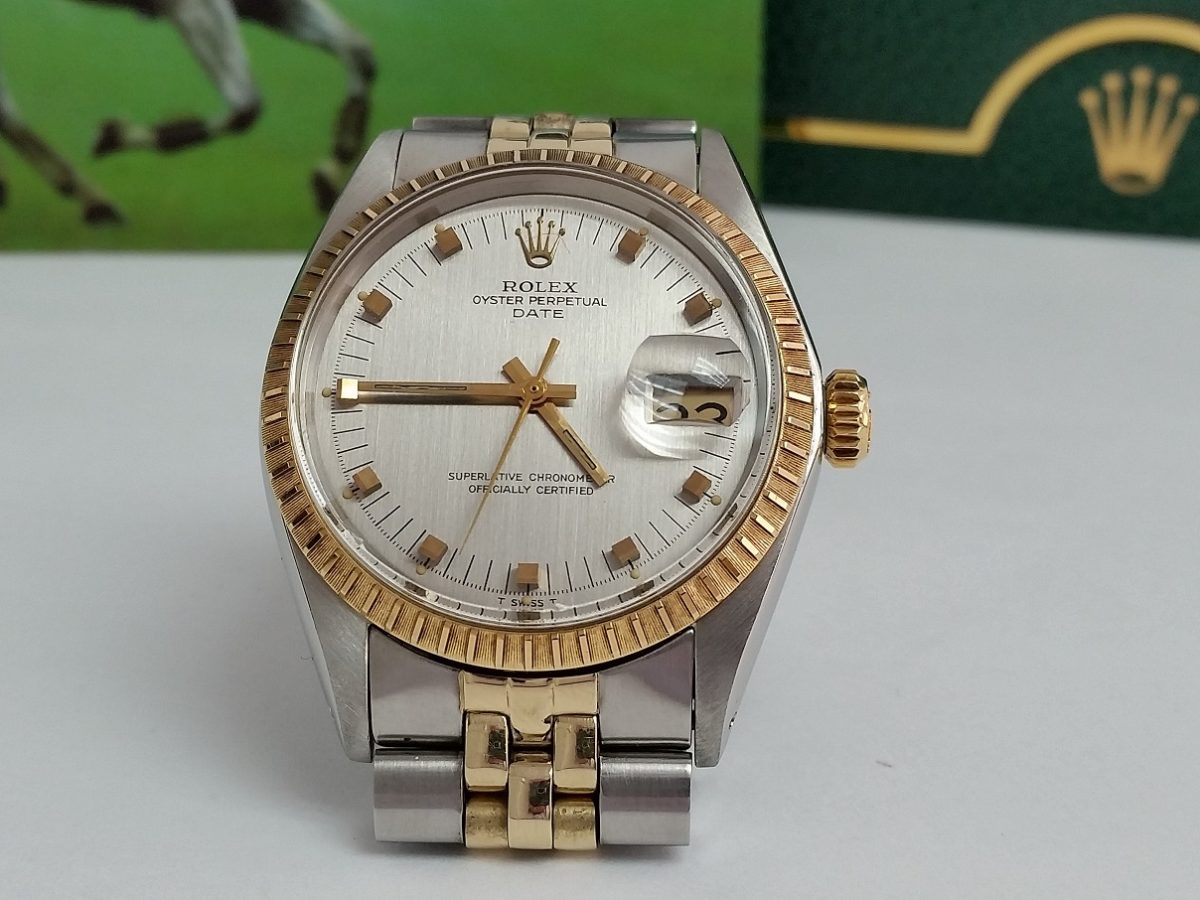 Rolex 1505 Jubilee Vintage 1968 two tone raised stick