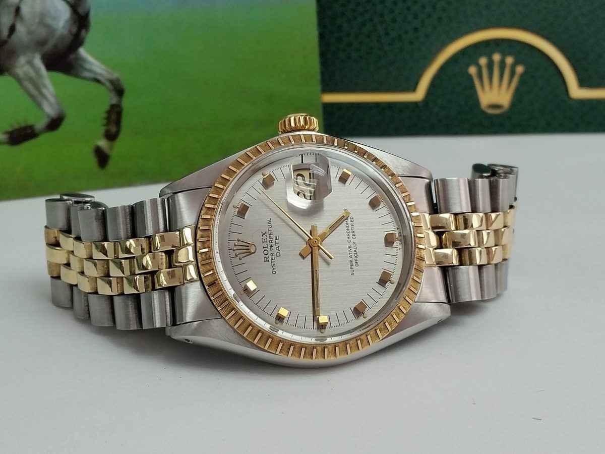 Rolex 1505 Jubilee Vintage 1968 two tone raised stick