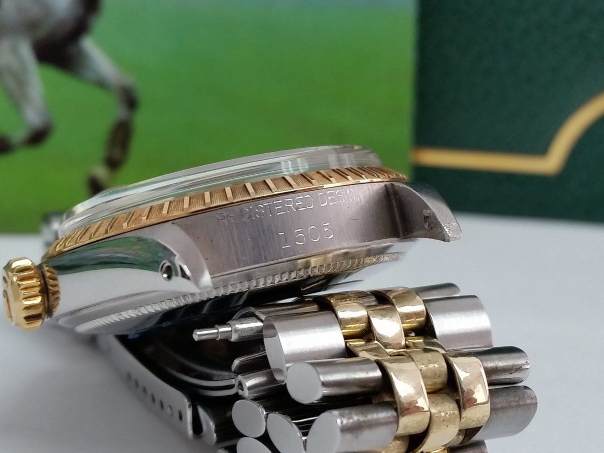 Rolex 1505 Jubilee Vintage 1968 two tone raised stick