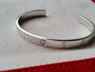 Cartier Love Bracelet Diamond Open Bangle 18k white gold 17
