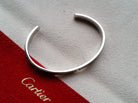 Cartier Love Bracelet Diamond Open Bangle 18k white gold 17