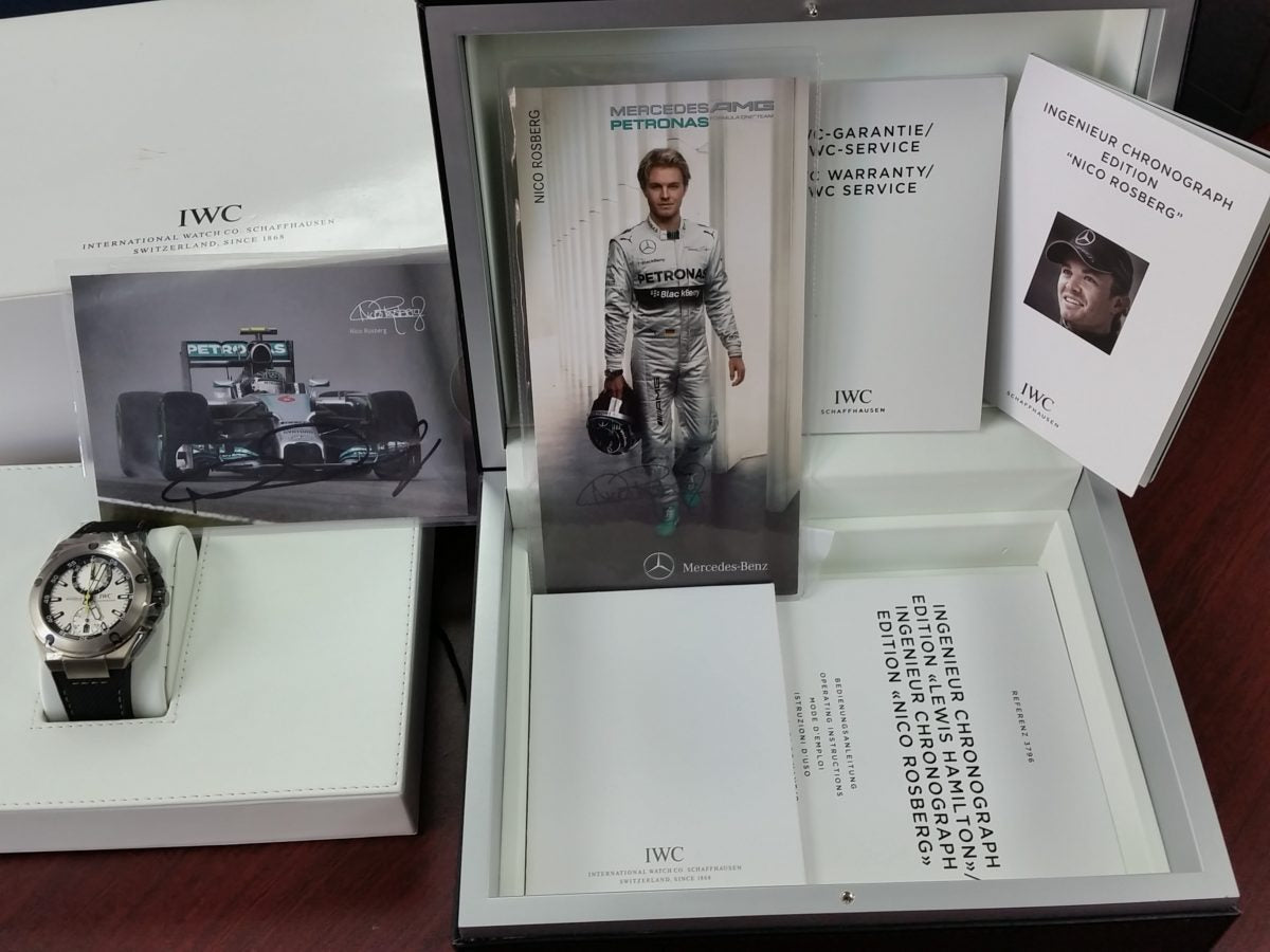 IWC Nico Rosberg Limited edition f1 amg petronas Ingenieur iw379603