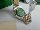 Classic Rolex Datejust 16233 P Jubilee SERTI Champagne Diamond Dial 18k Gold/Steel Box/Papers