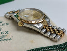 Classic Rolex Datejust 16233 P Jubilee SERTI Champagne Diamond Dial 18k Gold/Steel Box/Papers