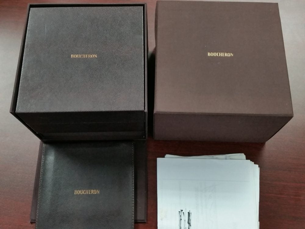 Boucheron La Carre Automatique limited edition 18k rose gold