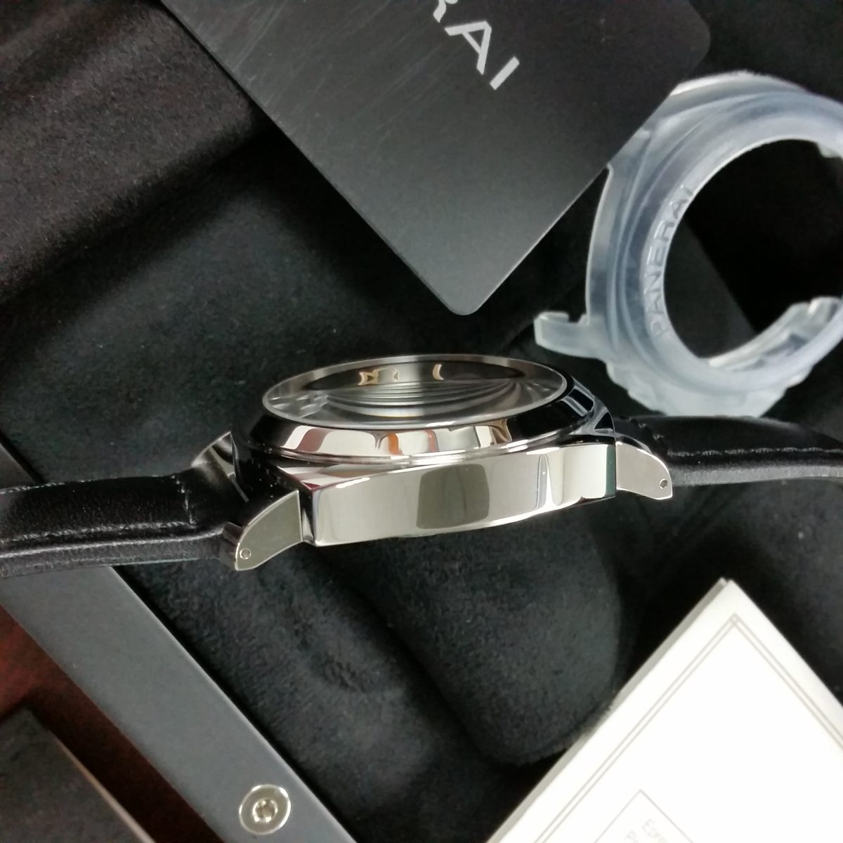 Panerai luminor marina 631 mechanical hand wound blue logo