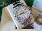 Rolex Explorer II 42mm POLAR WHITE Orange Hand GMT 216570 MINT Full Set
