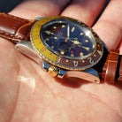 Rolex GMT-Master 16753 Brown Nipple Gilt Dial 2 Tone Root Beer Quick Set 1981 Vintage