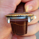 Rolex GMT-Master 16753 Brown Nipple Gilt Dial 2 Tone Root Beer Quick Set 1981 Vintage