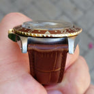 Rolex GMT-Master 16753 Brown Nipple Gilt Dial 2 Tone Root Beer Quick Set 1981 Vintage