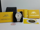 46mm Breitling Navitimer World GMT A24322 White on Pilot Bracelet Full Set MINT