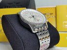 46mm Breitling Navitimer World GMT A24322 White on Pilot Bracelet Full Set MINT