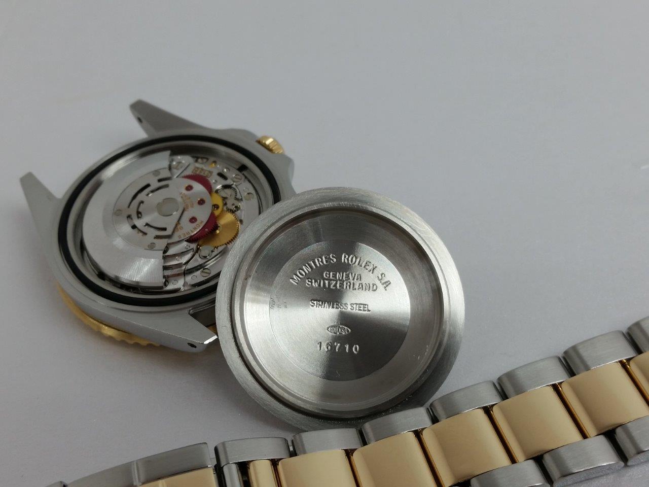 Rolex GMT-Master II 16713 ROOT BEER Two Tone Unpolished 18k Gold