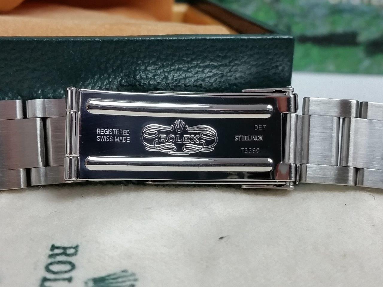 Mens Rolex Datejust 18k Gold Steel 2 Tone White Arabic 2003 Box/Papers 16233