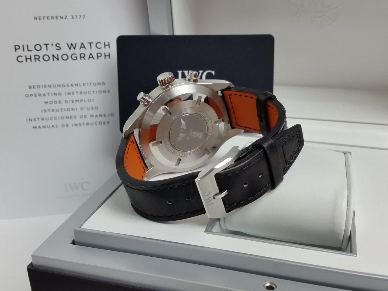 IWC Schaffhausen Blue Pilot Chronograph Le Petit Prince w/Box Papers