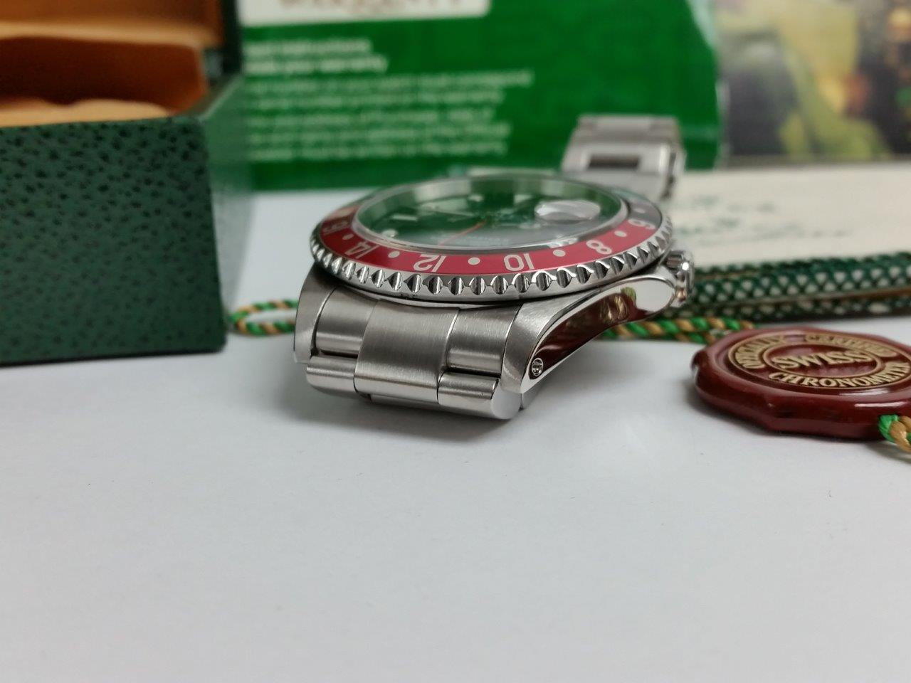 Rolex Oyster Perpetual GMT Master II COKE 16710 P Faded Serif Fat Font