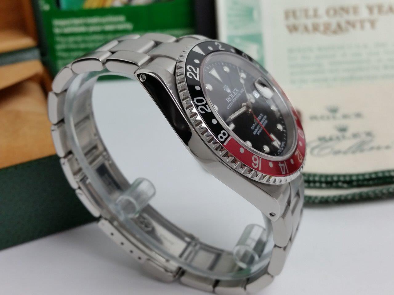 Rolex Oyster Perpetual GMT Master II COKE 16710 P Faded Serif Fat Font