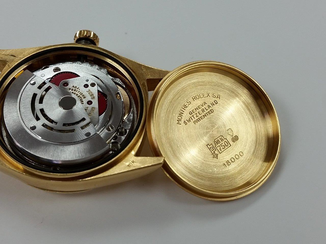 Rolex President Day-Date 18k Gold Vintage 1970s Single Quick-Set Original Mint 18038