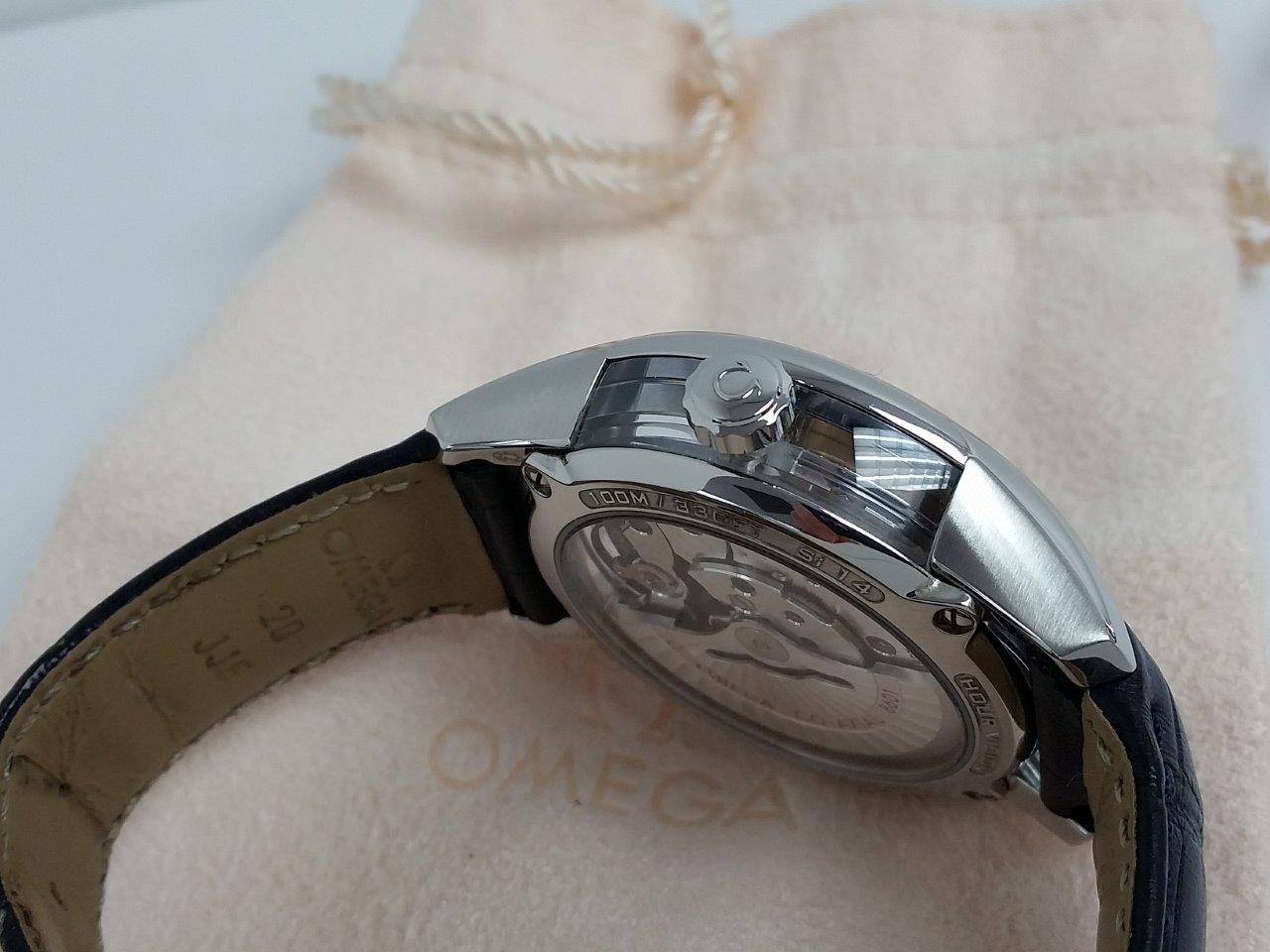 Omega De Ville 42mm Hour Vision Co-Axial Annual Calendar Blue 43133412203001 FULL SET