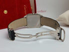 Cartier Santos Dumont W2007051 2651 Slim 18k White Gold Mechanical Hand-Wound Large 35mm