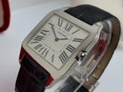 Cartier Santos Dumont W2007051 2651 Slim 18k White Gold Mechanical Hand-Wound Large 35mm