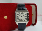 Cartier Santos Dumont W2007051 2651 Slim 18k White Gold Mechanical Hand-Wound Large 35mm