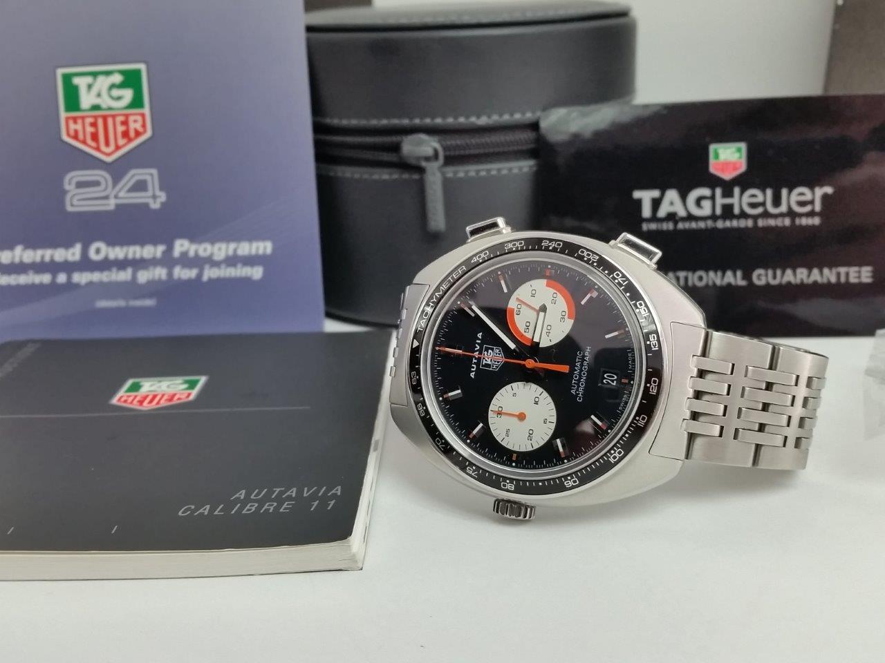 TAG Heuer Autavia Calibre 11 Vintage Racing Chronograph CY2111 BA0775 Box/Papers