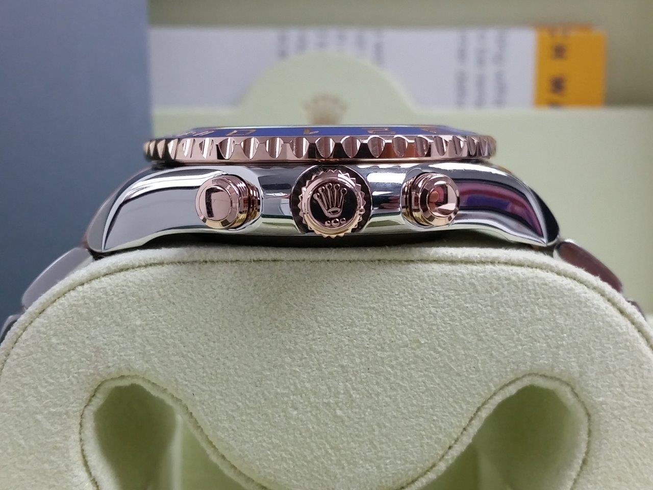 Rolex 44mm Yacht-Master II 18k Rose Gold SS 2 Tone Box/Papers MINT