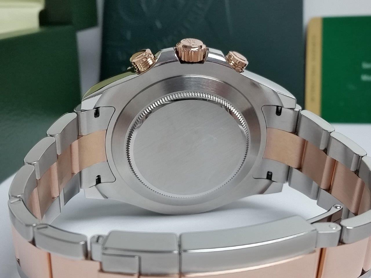 Rolex 44mm Yacht-Master II 18k Rose Gold SS 2 Tone Box/Papers MINT