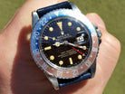Vintage 1964 Rolex GMT-Master Pepsi 1675 Brown Patina "Fiery Rain" - Tropical Gilt Marble