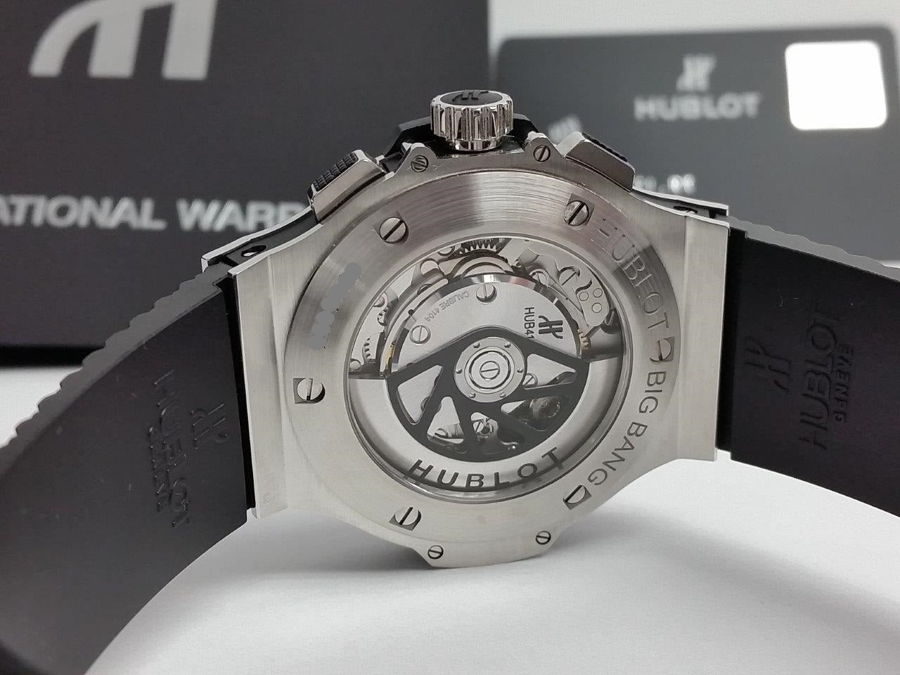 Hublot Big Bang 44 Steel-Ceramic Bezel Carbon Fiber 301.SB.131.RX Box/Papers MINT