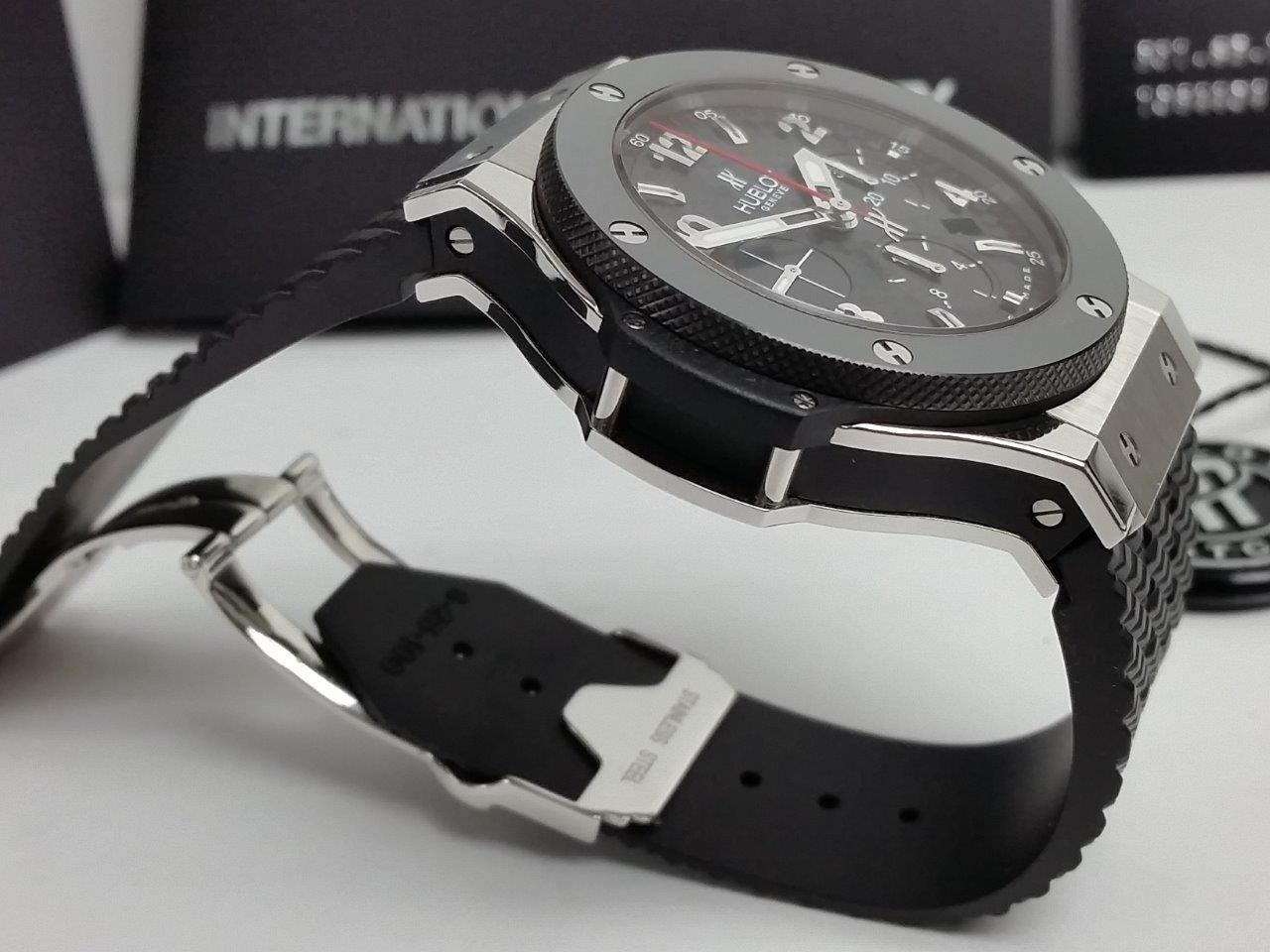 Hublot Big Bang 44 Steel-Ceramic Bezel Carbon Fiber 301.SB.131.RX Box/Papers MINT