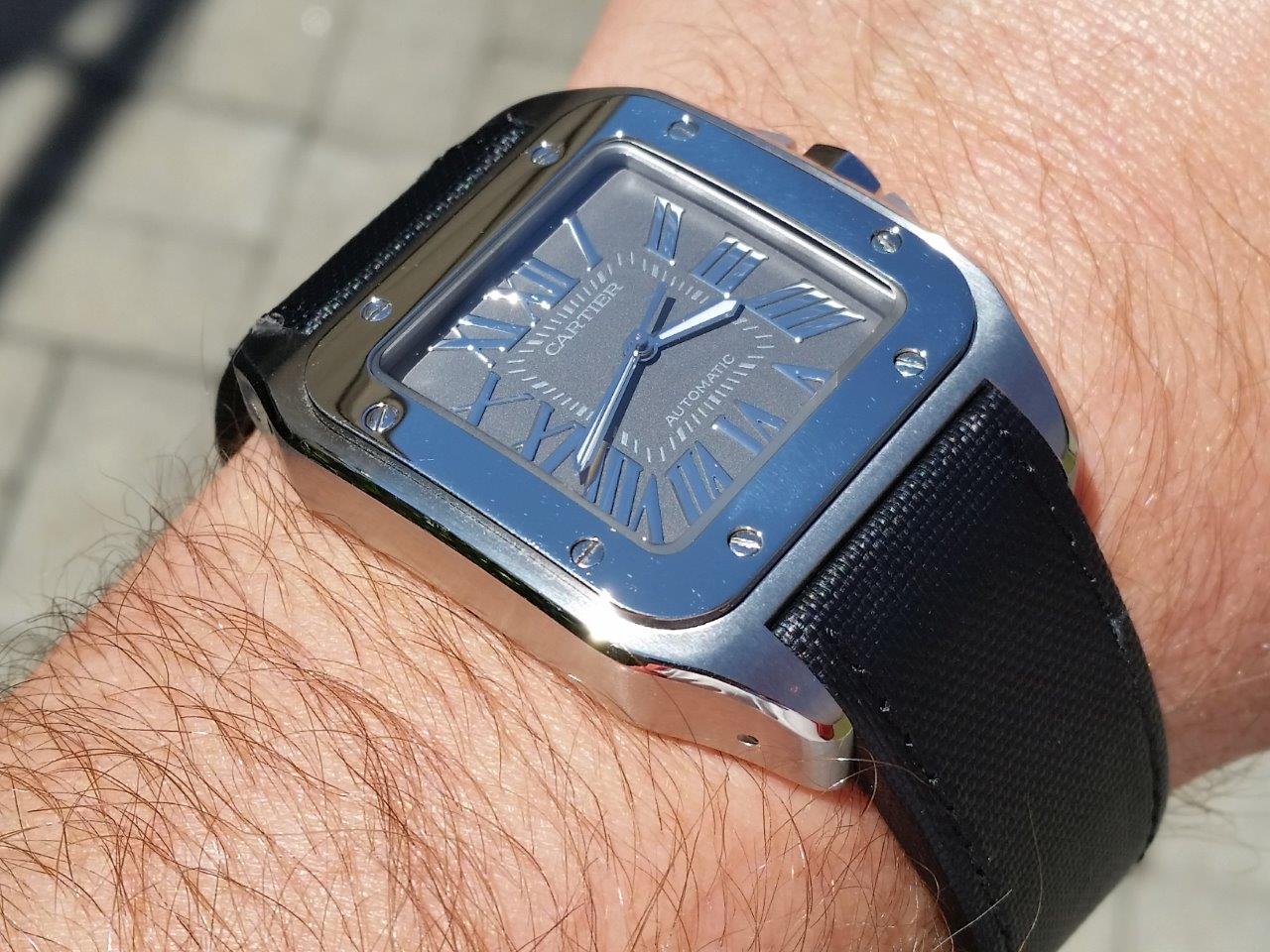 Cartier Santos 100 W20134X8 2656 Black/Gray Dial Special Limited Edition Box/Paper MINT